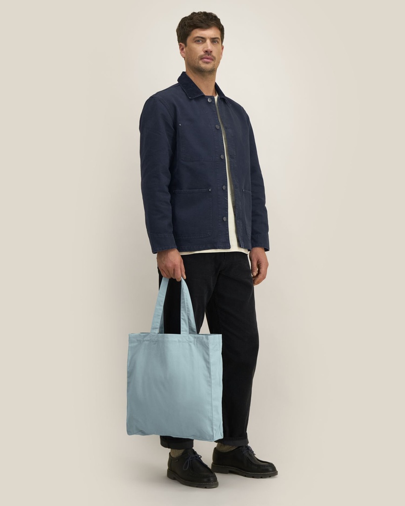 Mid Tote Bag Pebble Blue SFM0