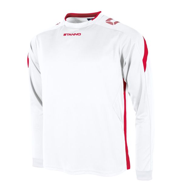 Drive Match Shirt LS — White-Red
