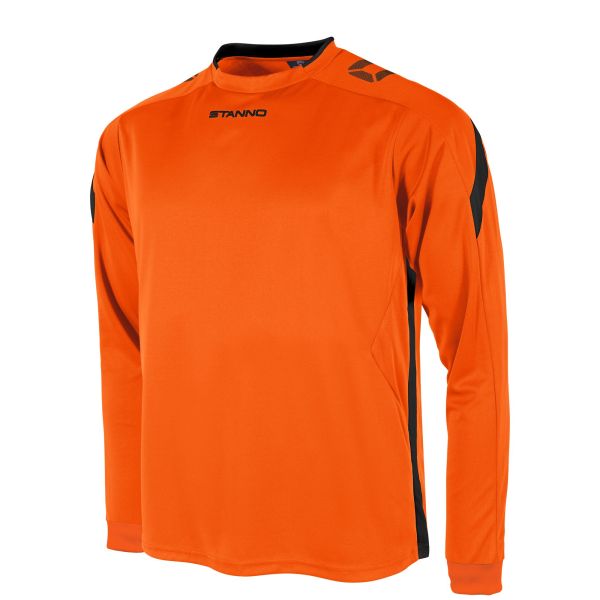 Drive Match Shirt LS — Orange-Black