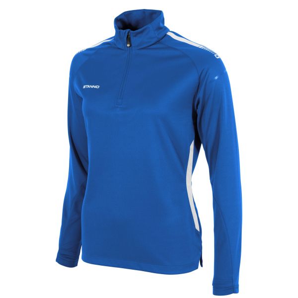 First Quarter Zip Top Ladies — Royal-White