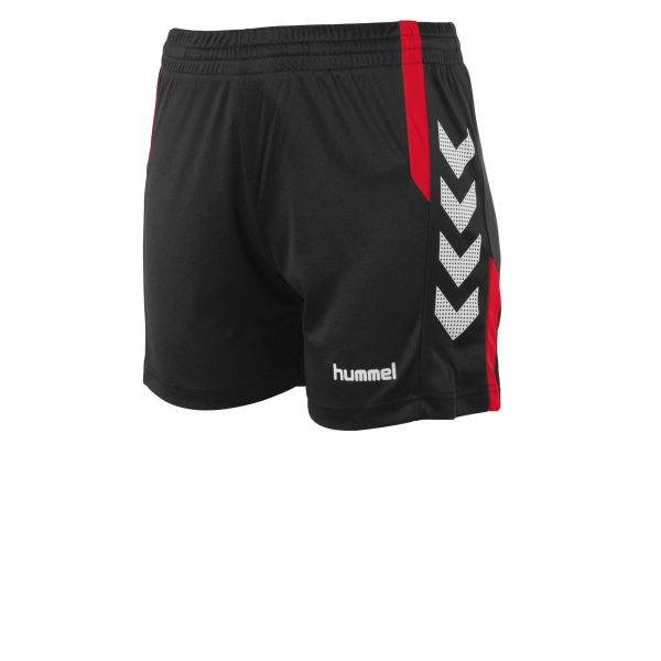 Aarhus Shorts Ladies — Black-Red
