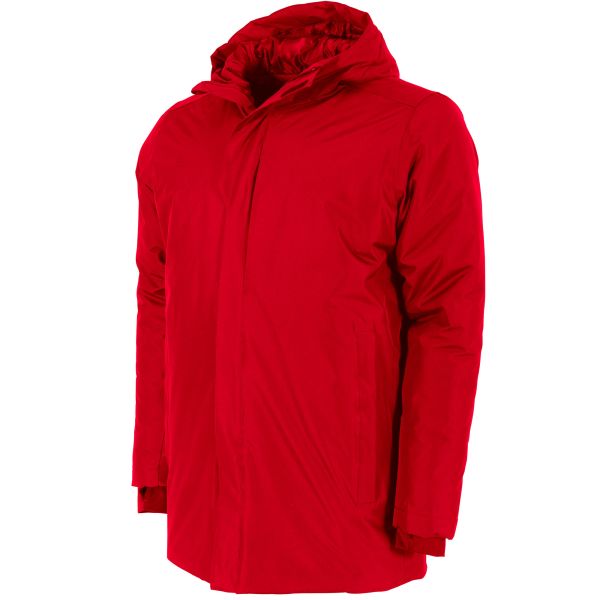 Prime Padded Coach Jacket — Red