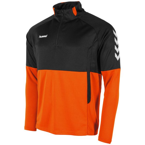 Authentic 1/4 Zip Top — Orange-Black