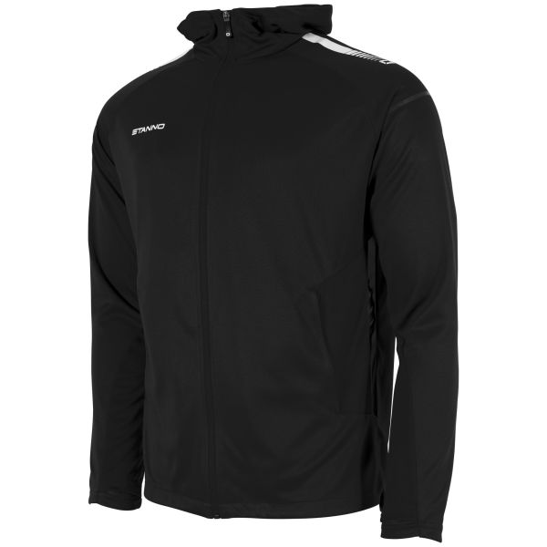 First Hooded Full Zip Top — Black-Anthracite