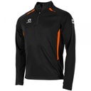 Stadio Quarter Zip top — Black-Orange