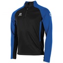 Stadio Quarter Zip top — Black-Royal