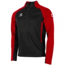 Stadio Quarter Zip top — Black-Red