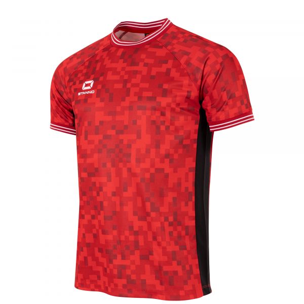 Pixel Shirt — Red-Black