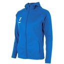 Ground Hooded Training Jacket Ladies — Royal-Black
