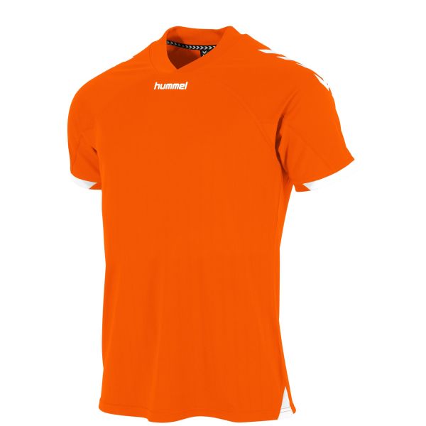 Fyn Shirt — Orange-White