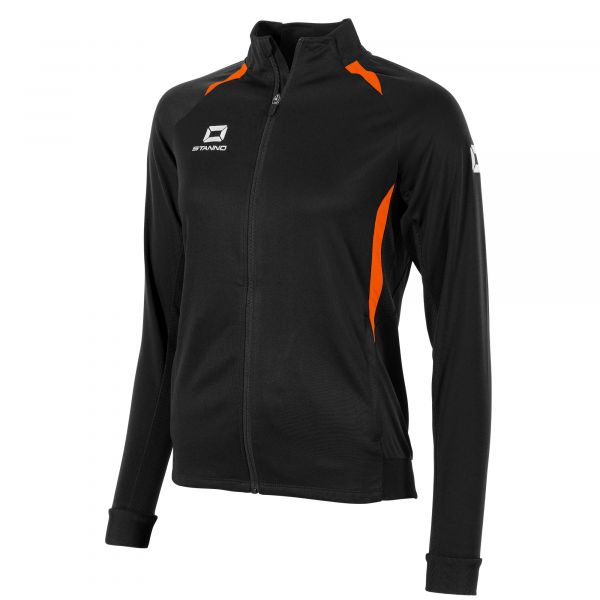 Stadio Full Zip Top Ladies — Black-Orange