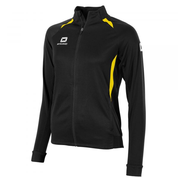 Stadio Full Zip Top Ladies — Black-Yellow