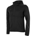 Plaza Hooded Half Zip Top — Black