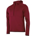 Plaza Hooded Half Zip Top — Dark Burgundy