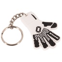 Goalkeeper Glove Keyring — Black-White
