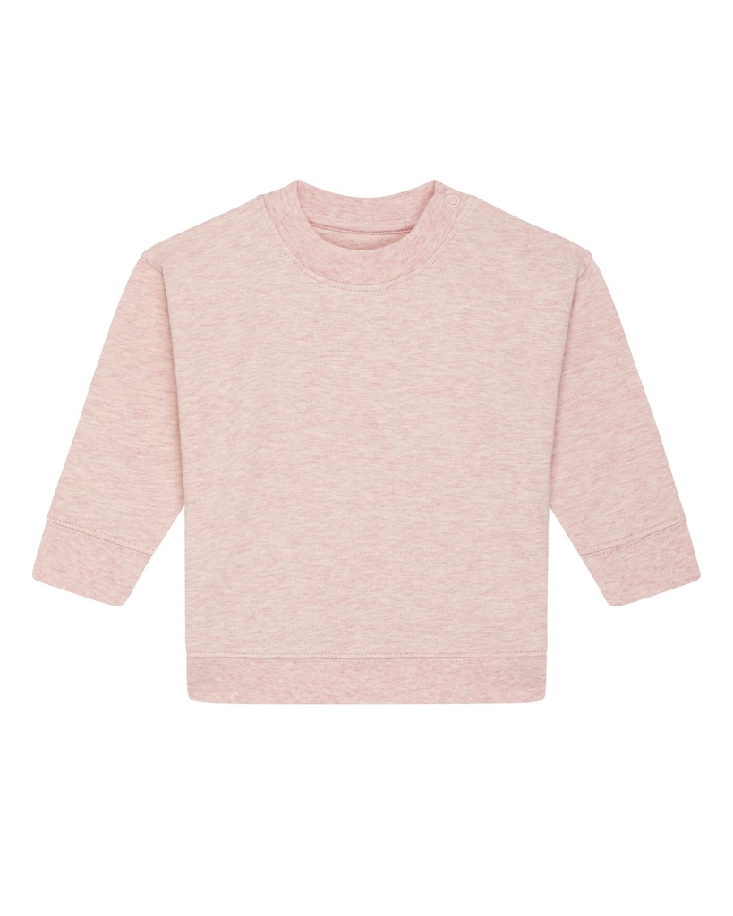 Baby Changer Crewneck Cream Heather Pink