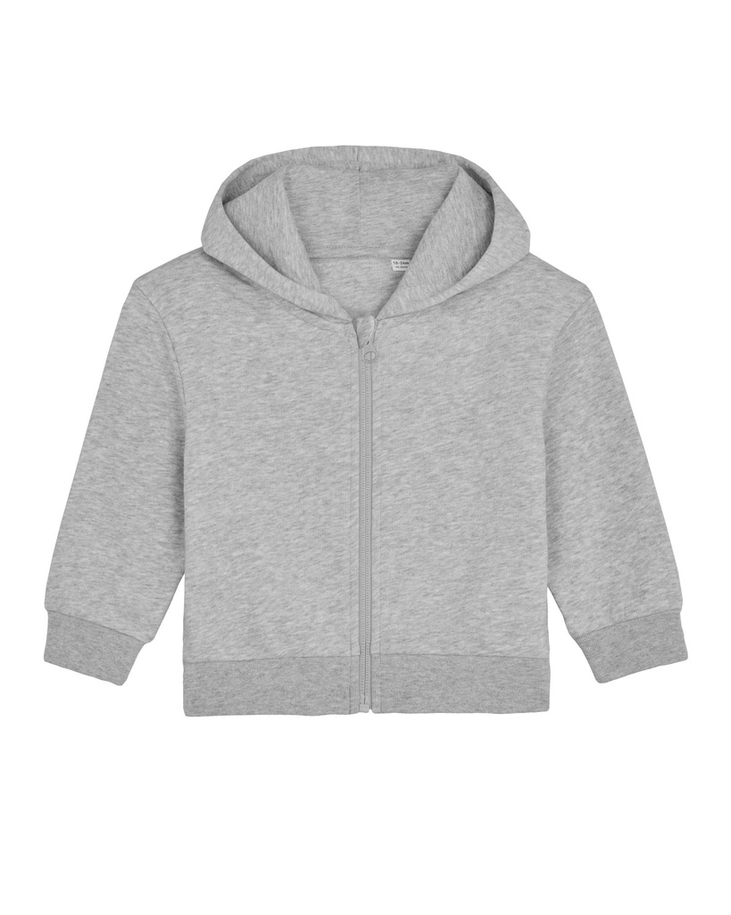 Baby Connector Zip Hoodie Heather Grey