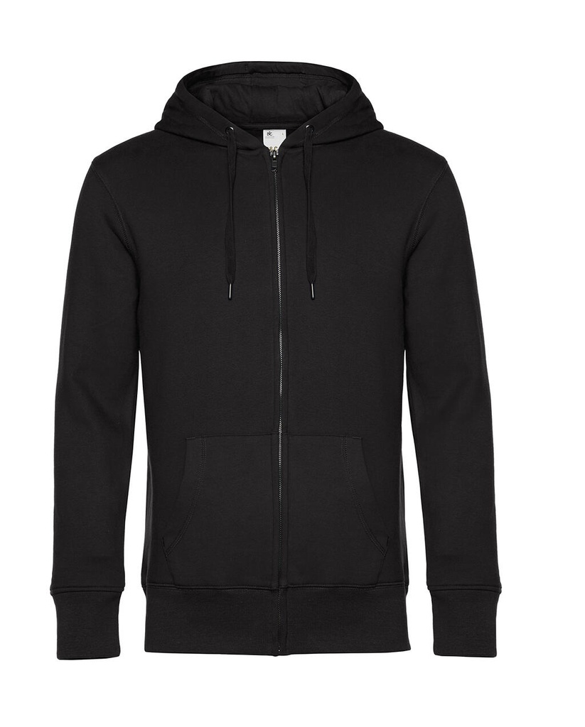 KING Zipped Hooded Black Pure