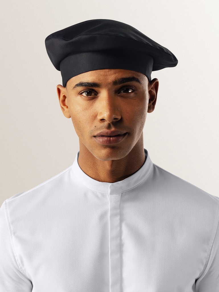 Chef Hat Baret Black