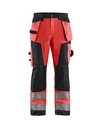 1568 High Vis werkbroek met gereedschapzakken