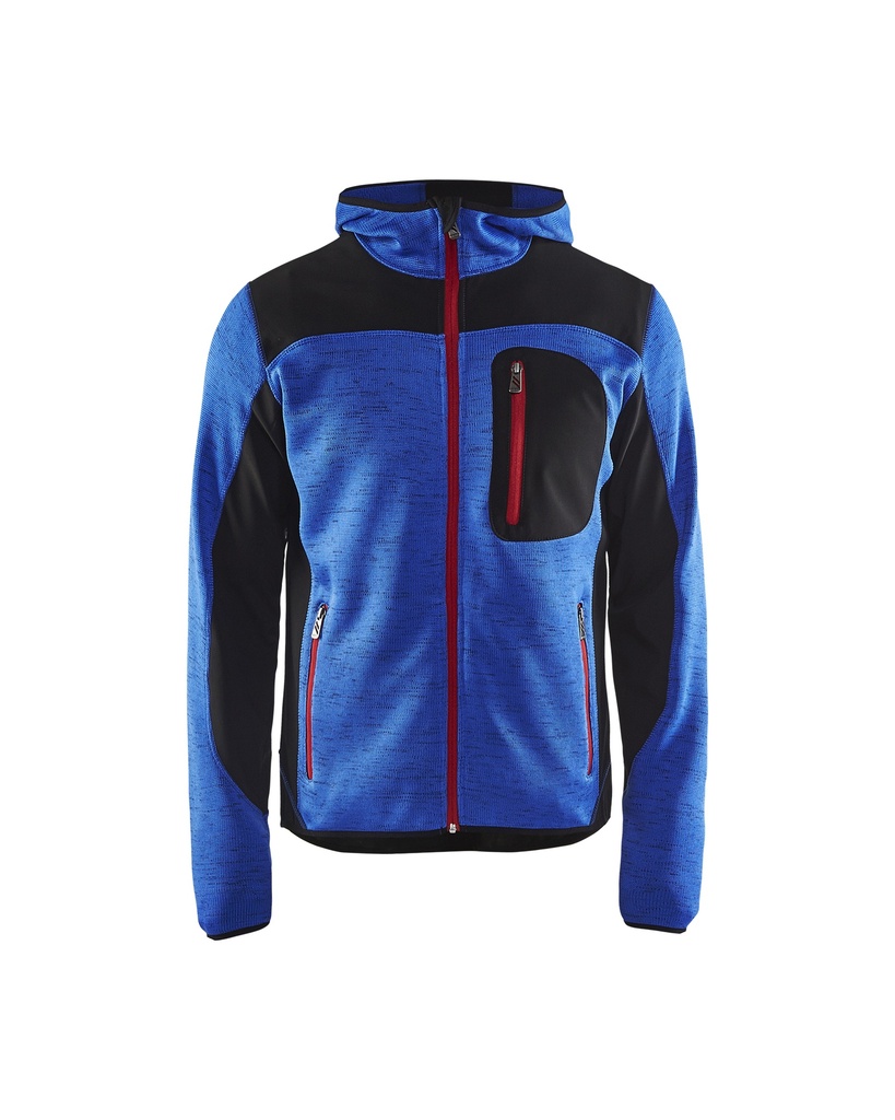 4930 Gebreid vest met softshell
