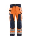1567 High Vis werkbroek softshell met gereedschapszakken