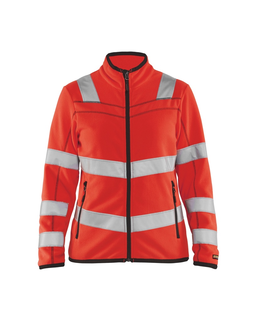 4966 Dames Microfleecevest High Vis