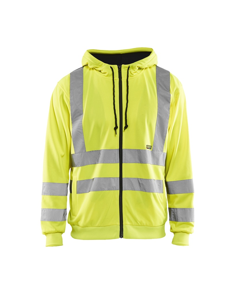 3346 Hooded Sweatshirt met rits High Vis