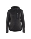 4931 Dames gebreid vest met softshell