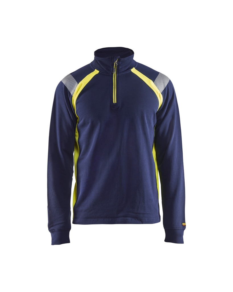 3432 Sweatshirt met halve rits Visible