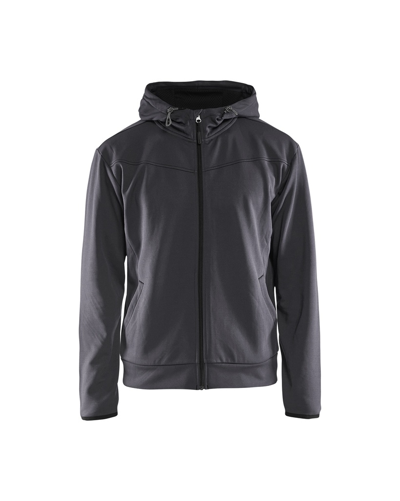3363 Hooded sweatshirt met rits