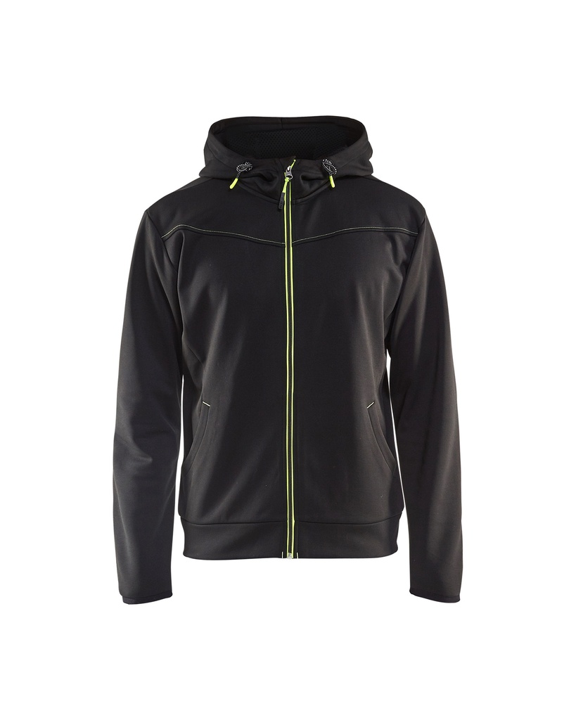 3363 Hooded sweatshirt met rits