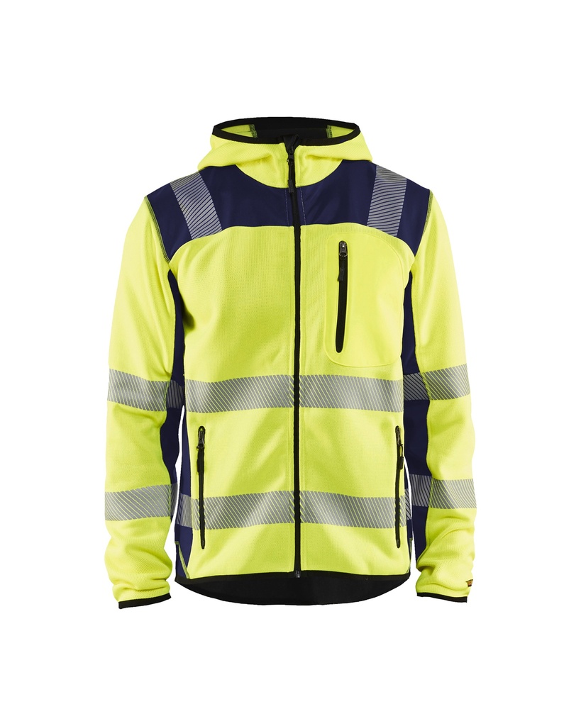 4923 Gebreid vest met capuchon High Vis