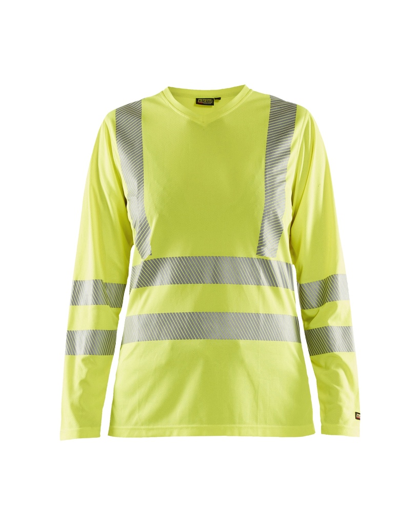 3485 Dames UV-T-shirt lange mouwen High Vis