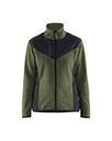 5943 Dames gebreid vest met softshell