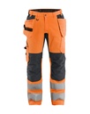 1552 High Vis Werkbroek met stretch en gereedschapzakken