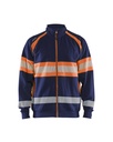 3551 Sweatshirt met rits High vis