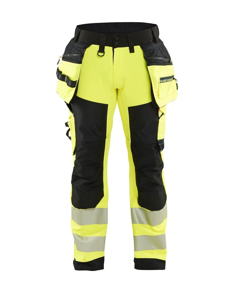 1820 High Vis werkbroek softshell met gereedschapszakken