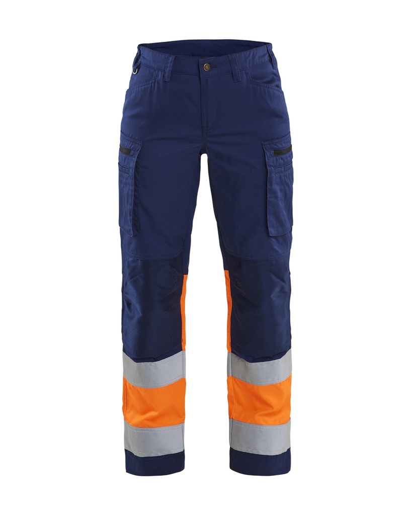 7161 Dames High Vis werkbroek met stretch