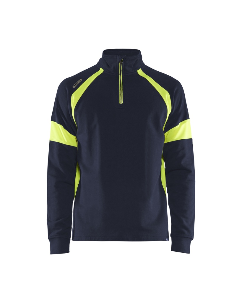 3550 Sweatshirt met halve rits Visible