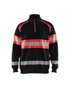 3553 Sweatshirt met halve rits High Vis