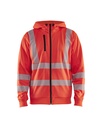 3565 Hooded sweatshirt met rits High Vis