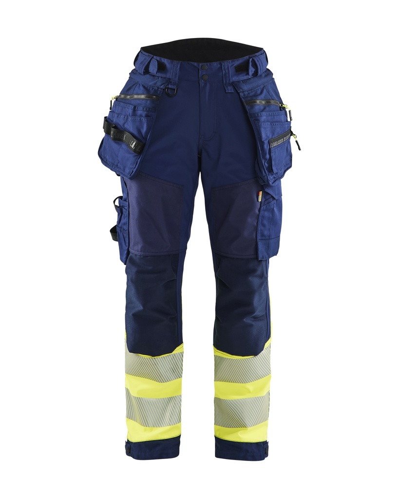 7114 Dames High Vis Werkbroek Softshell