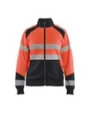 3508 Dames sweatshirt met rits High Vis