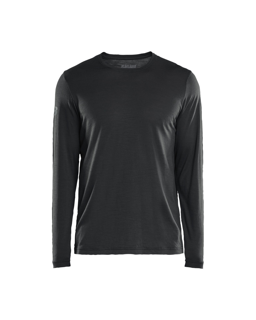 3538 T-shirt lange mouwen merinowol