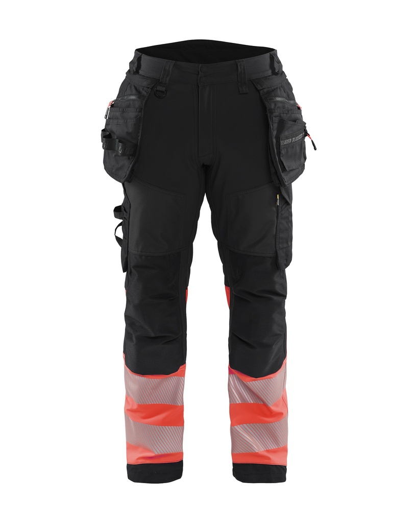 1821 High Vis werkbroek softshell met gereedschapszakken