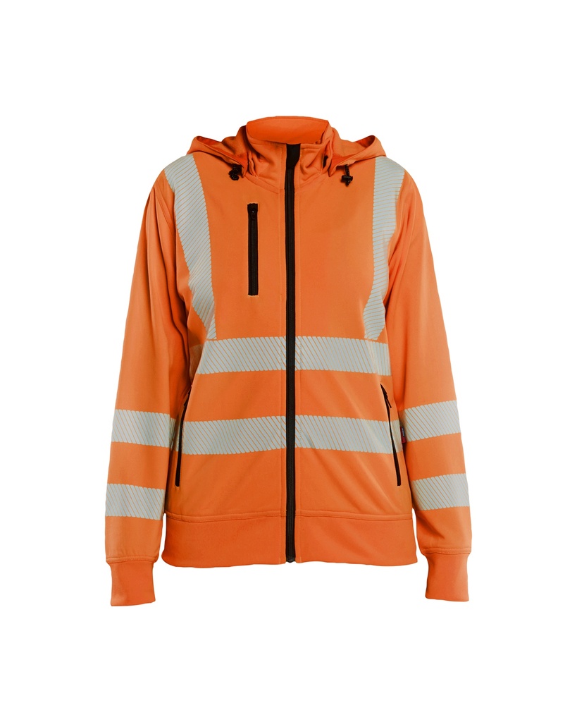 3574 Dames Sweatshirt met afneembare capuchon High Vis