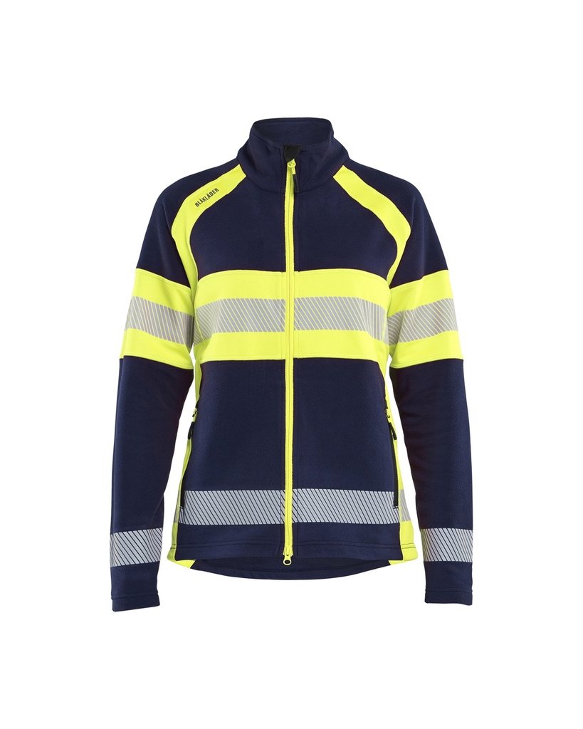 4718 Dames Microfleecevest High Vis