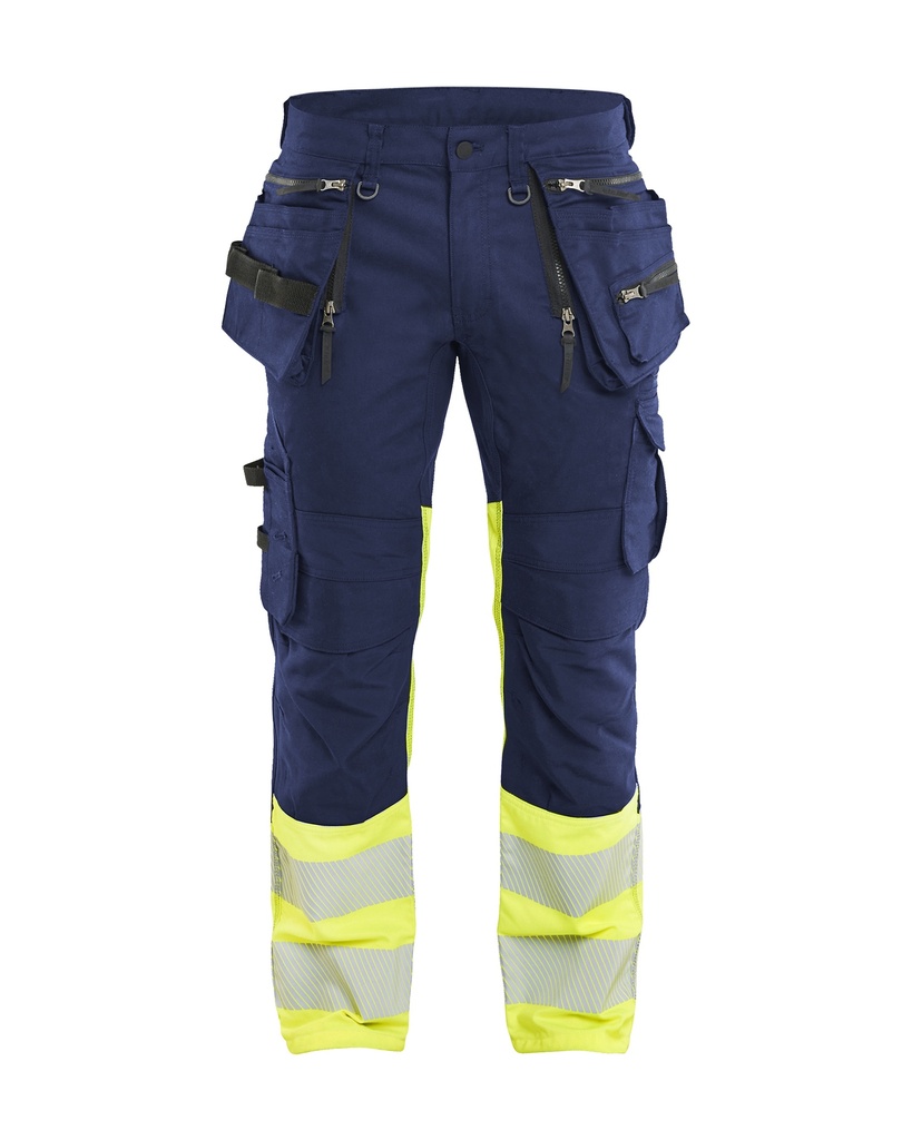 1130 High Vis Werkbroek Stretch met gereedschapzakken