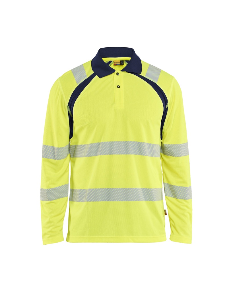 3598 UV-Poloshirt lange mouwen High Vis